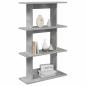 Preview: Wandregal Wandhalterung Betongrau 56 x 20 x 90 cm Holzwerkstoff