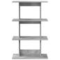 Preview: Wandregal Wandhalterung Betongrau 56 x 20 x 90 cm Holzwerkstoff