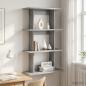 Preview: ARDEBO.de - Wandregal Wandhalterung Grau Sonoma 56 x 20 x 90 cm