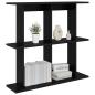 Preview: Wandregal Wandhalterung Schwarze Eiche 80 x 20 x 75 cm