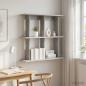 Preview: ARDEBO.de - Wandregal Wandhalterung Betongrau 80 x 20 x 75 cm Holzwerkstoff