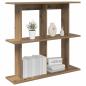 Preview: Wandregal Wandhalterung Artisan-Eiche 80 x 20 x 75 cm