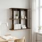 Preview: ARDEBO.de - Wandregal Wandhalterung Raucheiche 100 x 20 x 75 cm