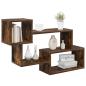 Preview: Schwebendes Regal Wandhalterung Raucheiche 87 x 20 x 55 cm