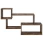 Preview: Schwebendes Regal Wandhalterung Raucheiche 87 x 20 x 55 cm
