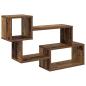 Preview: Schwebendes Regal Wandhalterung Altholz 87 x 20 x 55 cm