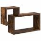 Preview: Wandregal Wandhalterung Raucheiche 55 x 15 x 35 cm