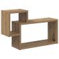 Preview: Wandregal Wandhalterung Artisan-Eiche 55 x 15 x 35 cm