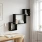 Preview: ARDEBO.de - Wandregal Wandhalterung Schwarze Eiche 91,5 x 15 x 76 cm