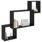 Preview: Wandregal Wandhalterung Schwarze Eiche 91,5 x 15 x 76 cm