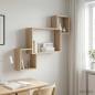 Preview: ARDEBO.de - Wandregal Wandhalterung Sonoma-Eiche 91,5 x 15 x 76 cm