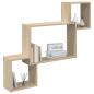 Preview: Wandregal Wandhalterung Sonoma-Eiche 91,5 x 15 x 76 cm