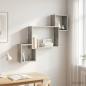 Preview: ARDEBO.de - Wandregal Wandhalterung Betongrau 91,5 x 15 x 76 cm