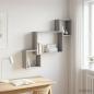 Preview: ARDEBO.de - Wandregal Wandhalterung Grau Sonoma 91,5 x 15 x 76 cm
