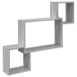 Preview: Wandregal Wandhalterung Grau Sonoma 91,5 x 15 x 76 cm