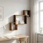 Preview: ARDEBO.de - Wandregal Wandhalterung Altholz 91,5 x 15 x 76 cm Holzwerkstoff
