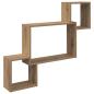 Preview: Wandregal Wandhalterung Artisan-Eiche 91,5 x 15 x 76 cm