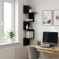 Preview: ARDEBO.de - Wandregal Wandhalterung Schwarze Eiche 32 x 21 x 107 cm