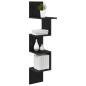 Preview: Wandregal Wandhalterung Schwarze Eiche 32 x 21 x 107 cm