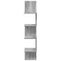 Preview: Wandregal Wandhalterung Grau Sonoma 32 x 21 x 107 cm
