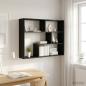 Preview: ARDEBO.de - Wandregal Wandhalterung Schwarze Eiche 95 x 20 x 69,5 cm