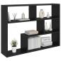 Preview: Wandregal Wandhalterung Schwarze Eiche 95 x 20 x 69,5 cm