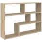 Preview: Wandregal Wandhalterung Sonoma-Eiche 95 x 20 x 69,5 cm
