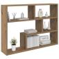 Preview: Wandregal Wandhalterung Artisan-Eiche 95 x 20 x 69,5 cm