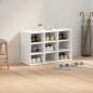 Preview: Schuhschrank 77,5 x 30 x 51 cm Holzwerkstoff Weiß