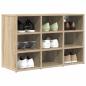 Preview: Schuhschrank 77,5 x 30 x 51 cm Holzwerkstoff Sonoma-Eiche