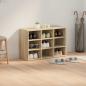 Preview: Schuhschrank 77,5 x 30 x 51 cm Holzwerkstoff Sonoma-Eiche