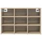Preview: Schuhschrank 77,5 x 30 x 51 cm Holzwerkstoff Sonoma-Eiche