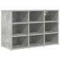Preview: Schuhschrank 77,5 x 30 x 51 cm Holzwerkstoff Betongrau