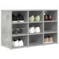Preview: Schuhschrank 77,5 x 30 x 51 cm Holzwerkstoff Betongrau
