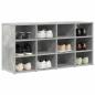 Preview: Schuhschrank 103 x 30 x 51 cm Holzwerkstoff Betongrau