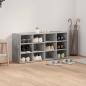 Preview: Schuhschrank 103 x 30 x 51 cm Holzwerkstoff Betongrau