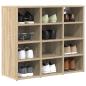 Preview: Schuhschrank 77,5 x 30 x 67 cm Holzwerkstoff Sonoma-Eiche