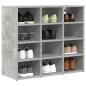 Preview: Schuhschrank 77,5 x 30 x 67 cm Holzwerkstoff Betongrau