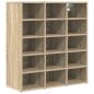 Preview: Schuhschrank 77,5 x 30 x 83,5 cm Holzwerkstoff Sonoma-Eiche