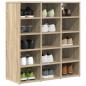 Preview: Schuhschrank 77,5 x 30 x 83,5 cm Holzwerkstoff Sonoma-Eiche