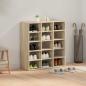Preview: Schuhschrank 77,5 x 30 x 83,5 cm Holzwerkstoff Sonoma-Eiche