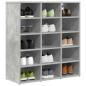 Preview: Schuhschrank 77,5 x 30 x 83,5 cm Holzwerkstoff Betongrau