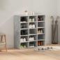 Preview: Schuhschrank 77,5 x 30 x 83,5 cm Holzwerkstoff Betongrau