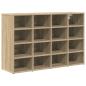 Preview: Schuhschrank 103 x 30 x 67 cm Holzwerkstoff Sonoma-Eiche