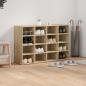 Preview: Schuhschrank 103 x 30 x 67 cm Holzwerkstoff Sonoma-Eiche