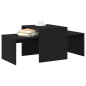 Preview: Satztische Schwarz Eichen-Optik 100 x 48 x 40 cm Holzwerkstoff