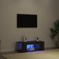 Preview: TV-Schränk 90 x 39 x 30 cm Schwarz Eichen-Optik Holzwerkstoff