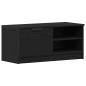 Preview: TV-Schränk 80 x 35 x 36,5 cm Schwarz Eichen-Optik Holzwerkstoff