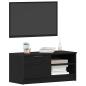 Preview: TV-Schränk 80 x 35 x 36,5 cm Schwarz Eichen-Optik Holzwerkstoff