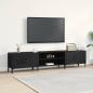 Preview: ARDEBO.de - TV-Schränk 180 x 31,5 x 40 cm Schwarz Eichen-Optik